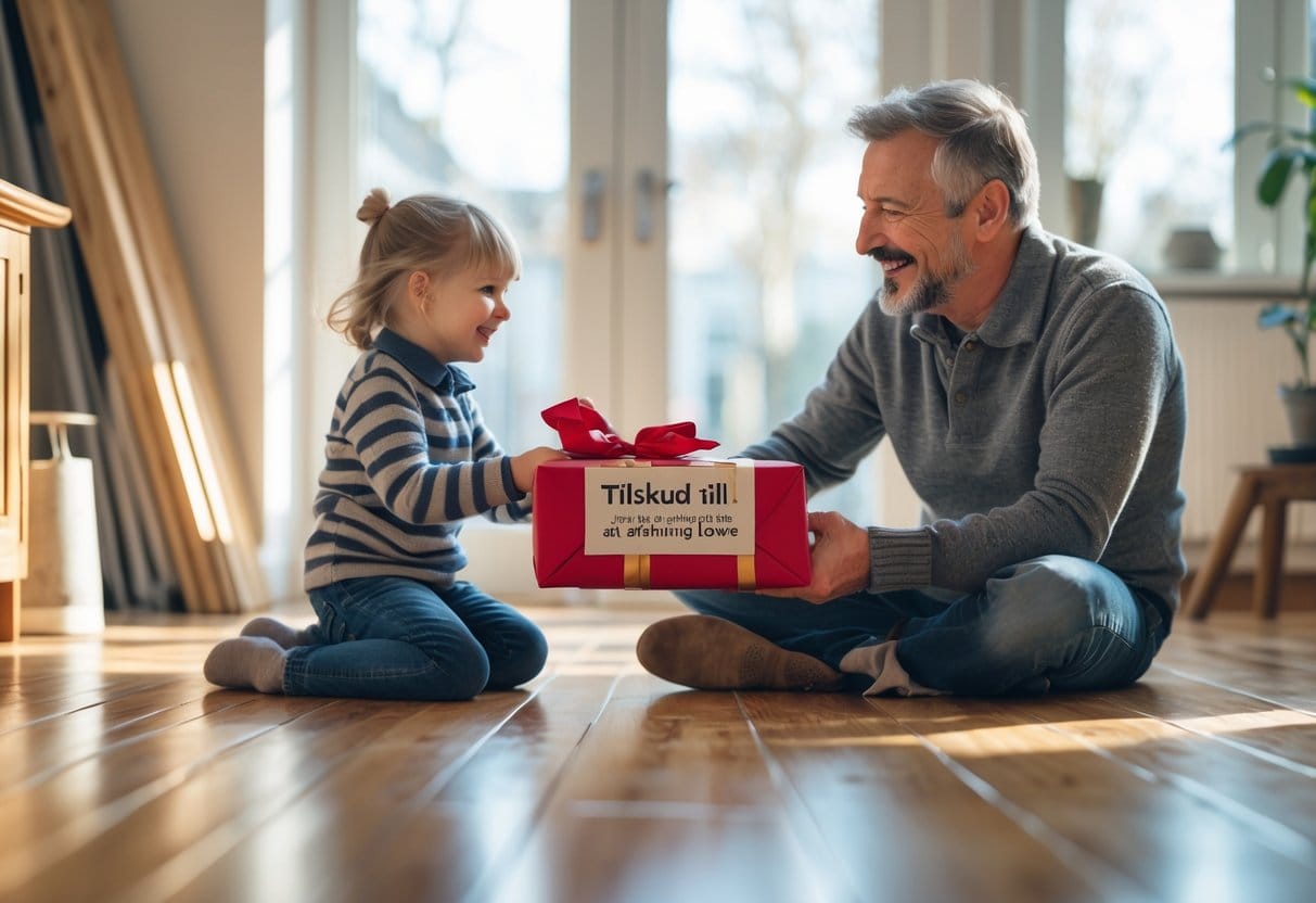 Giv din far et tilskud til afslibning af husets gulve i gave